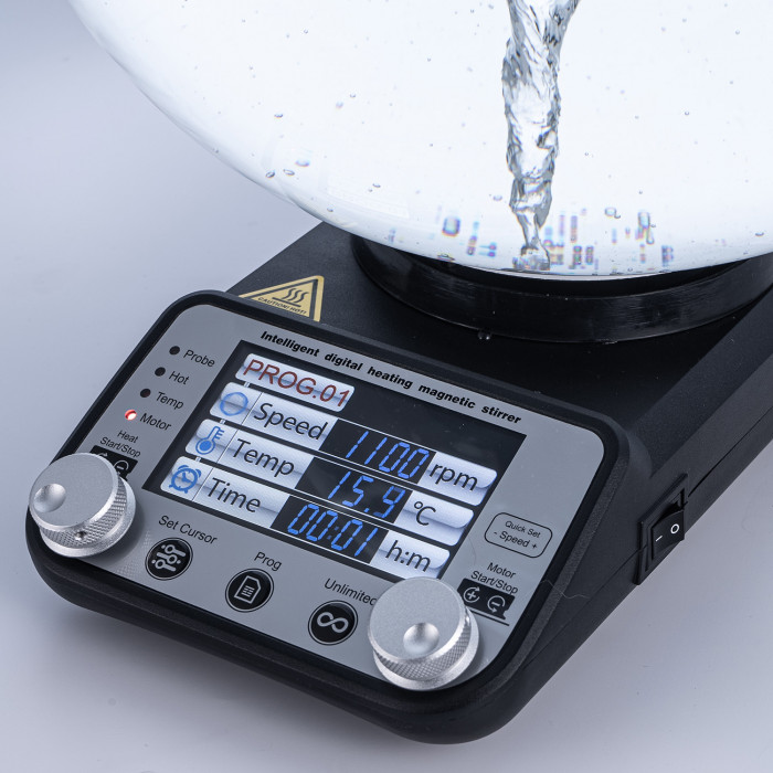 Магнитная мешалка с подогревом 20 л, умная, Лаборио TP-350+ с термодатчиком TP-350RP
