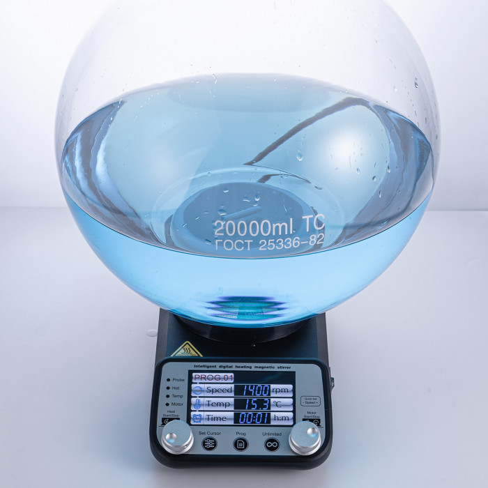 Магнитная мешалка с подогревом 20 л, умная, Лаборио TP-350+ с термодатчиком TP-350RP