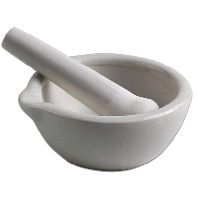 Ступка фарфоровая с пестиком 160 х 74 мм