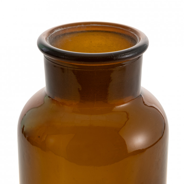 Склянка для реактивов СТШ-30 из темного стекла с широкой горловиной и притертой пробкой 30 мл