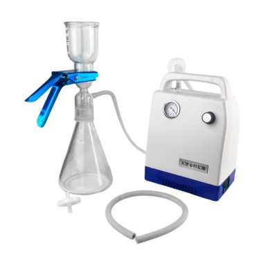 Прибор вакуумного фильтрования ПВФ-47-1С (стекло, воронка 47 мм, 1х300 мл, колба-ресивер 1 л, насос)
