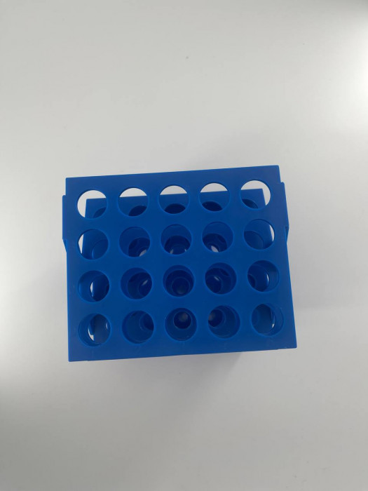 Штатив для пробирок диаметром до 17 мм и пипеток диаметром до 12 мм, 20 гнезд, п/с, ШПМ-20, M. Med