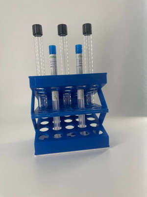 Штатив для пробирок диаметром до 17 мм и пипеток диаметром до 12 мм, 20 гнезд, п/с, ШПМ-20, M. Med