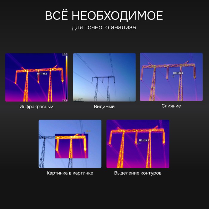 Тепловизор RGK TL-640 Plus с поверкой в комплекте с телеобъективами 12° и 6°