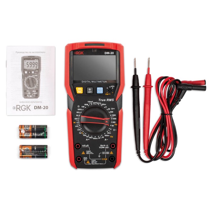 Мультиметр RGK DM-20 с поверкой