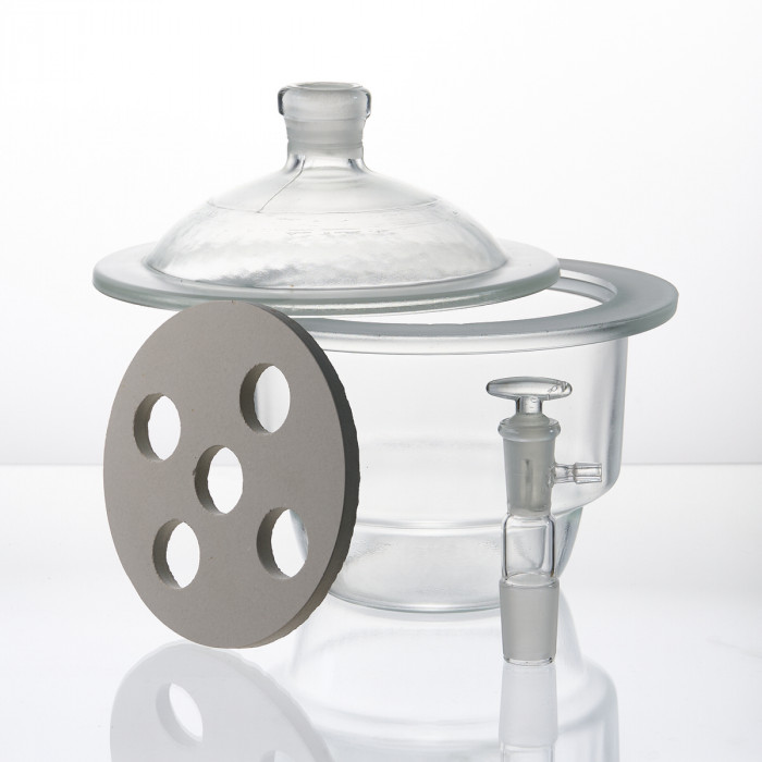 Эксикатор вакуумный с краном 1-120 мм, светлое стекло