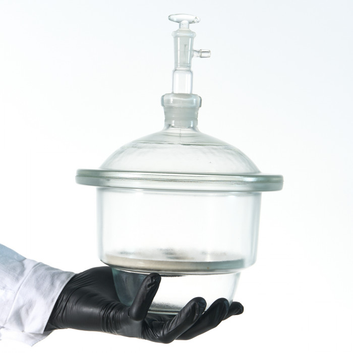 Эксикатор вакуумный с краном 1-120 мм, светлое стекло