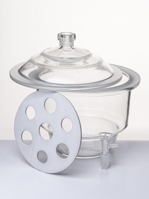 Эксикатор вакуумный с краном 1-240 мм, светлое стекло