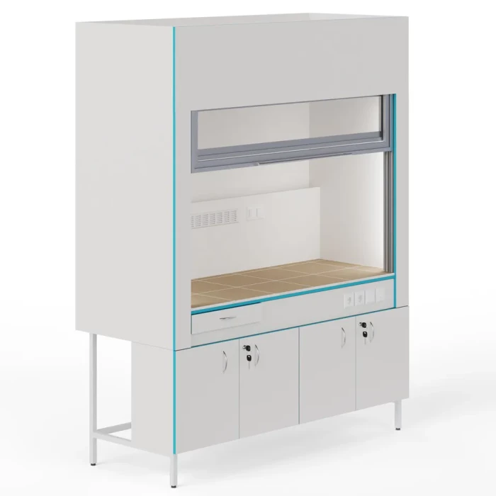 Вытяжной шкаф с сантехникой и столешницей из керамогранитной плитки ШВ НВК 1800 КГ+