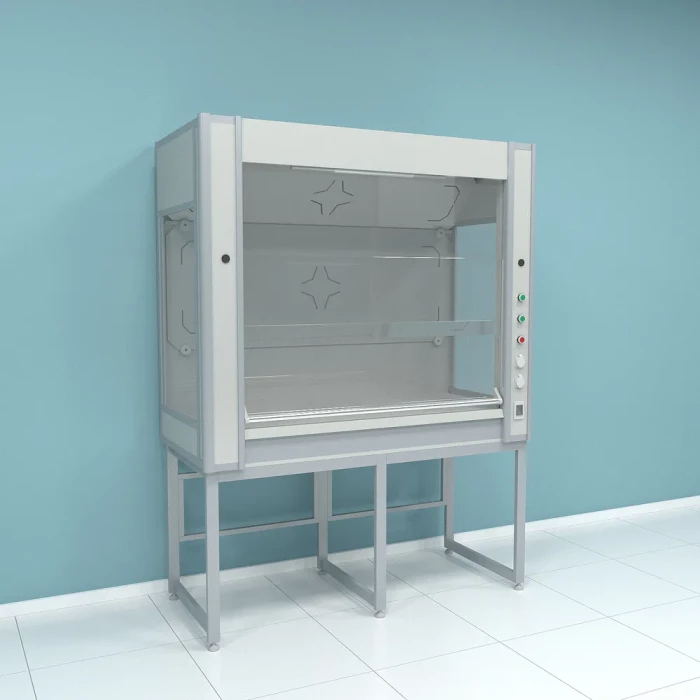 Вытяжной шкаф кислотостойкий с боковым остеклением ПП.ШВХ.164 МК