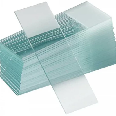 Стекло предметное для микропрепаратов 26х76х1 мм, по ТУ, СП c адгезивным электростатическим покрытием, со шлиф.краями и полосой д/записи, МиниЛаб, уп.50 шт