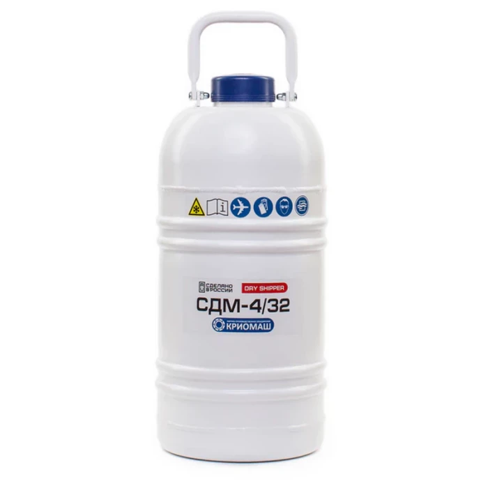 Сосуд Дьюара 4л СДМ-4/32 DRYSHIPPER (в комплекте с чехлом) Криомаш