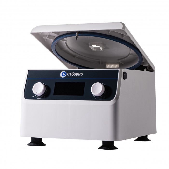 Центрифуга для пробирок 15 мл х 6 шт, 100-4000 об/мин, ускорение 1920 xg, мощность 96 W, цифровое управление, Лаборио LC-6