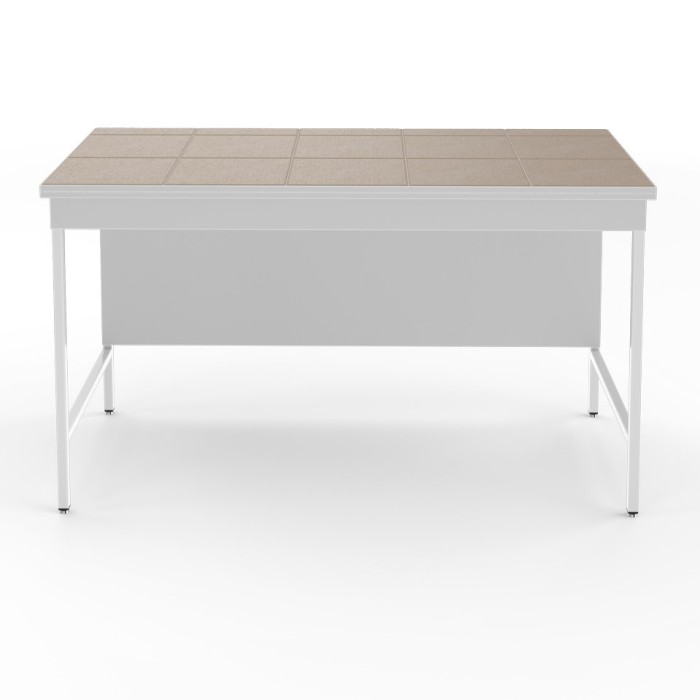 Высокий лабораторный стол со столешницей из керамогранитной плитки НВ-1500 ЛКв