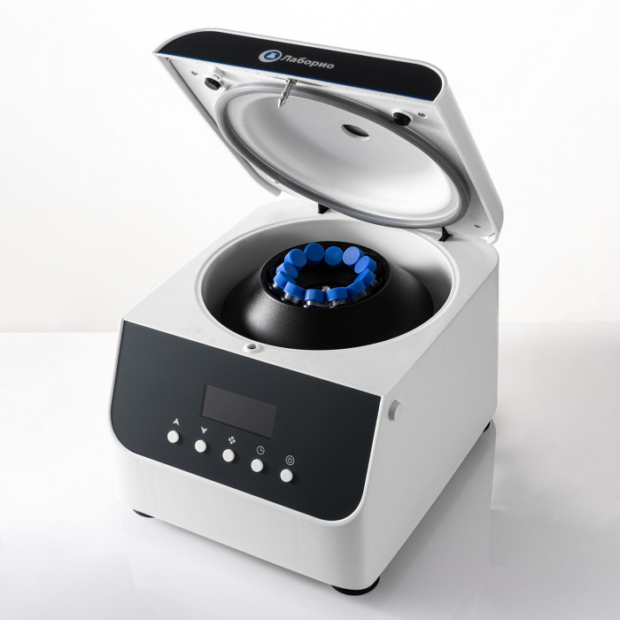 Центрифуга для пробирок 10 мл х 12 шт, 4000 об/мин, ускорение 2100 xg, мощность 200 W, цифровое управление, Лаборио LC-12Plus