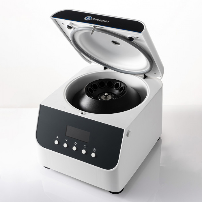 Центрифуга для пробирок 10 мл х 12 шт, 4000 об/мин, ускорение 2100 xg, мощность 200 W, цифровое управление, Лаборио LC-12Plus