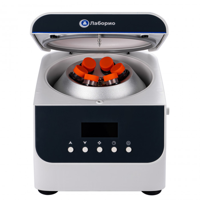 Центрифуга для пробирок 50 мл х 6 шт, 4000 об/мин, ускорение 2100 xg, мощность 200 W, цифровое управление, Лаборио LC-6Plus