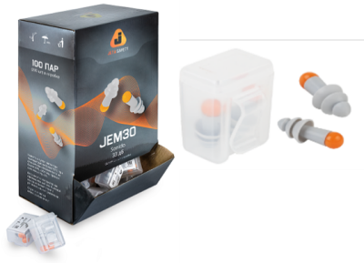 JEM30 Беруши противошумные многоразовые силиконовые Sonido 33 дБ в пластиковом боксе