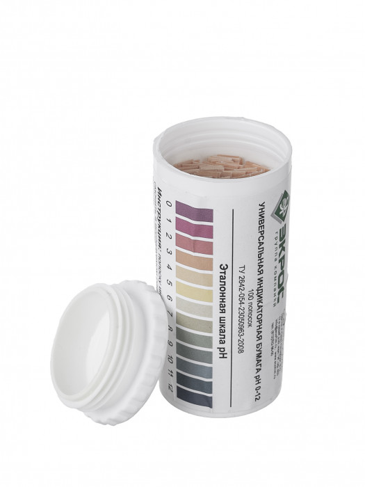 Бумага индикаторная универсальная рН 0-12, уп. 100 шт., ТУ 2642-054-23050963-2008