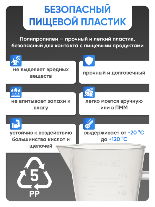 Мензурка п/п коническая 100 мл