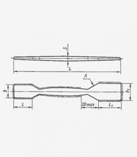 Шпатель фарфоровый №2 (150 мм х 30 мм), ГОСТ 9147-80