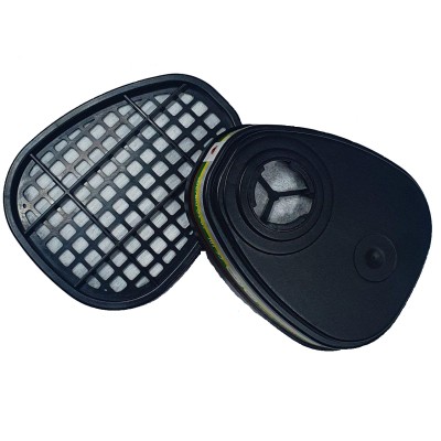 Фильтр противогазовый Jeta Safety для защиты от органических, неорганических, кислых газов и аммиака класса AВЕK1 6541, упаковка 2 шт