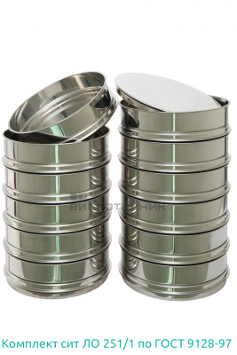 Комплект сит ЛО 251/1 по ГОСТ 9128-97