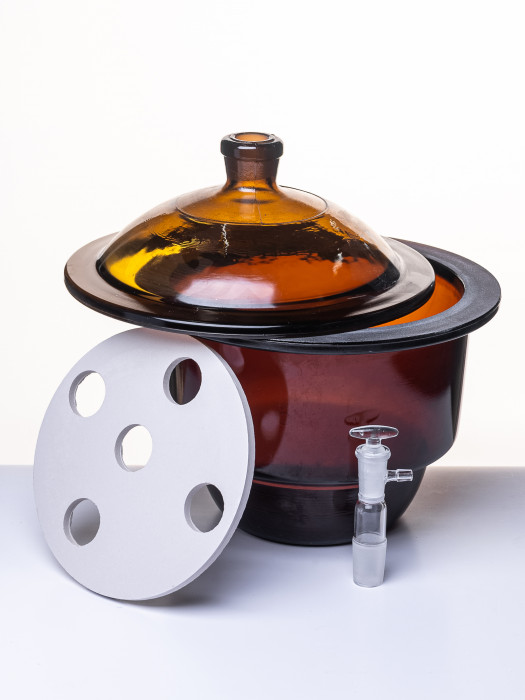 Эксикатор вакуумный с краном 1-210 мм, темное стекло