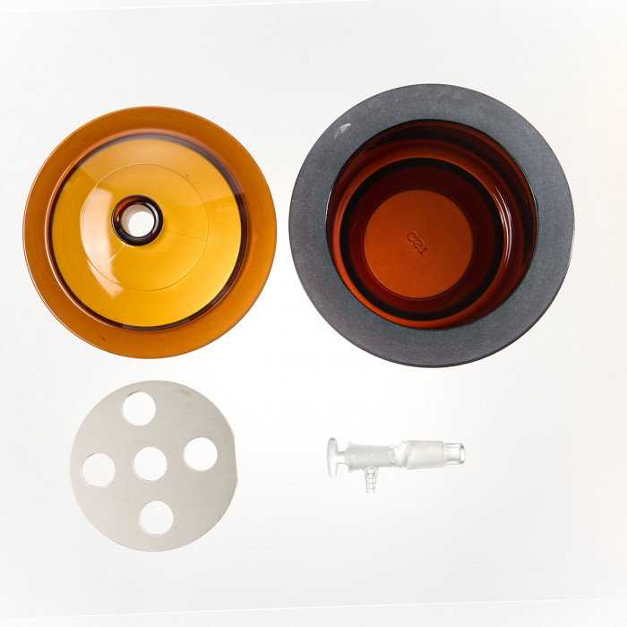 Эксикатор вакуумный с краном 1-180 мм, темное стекло