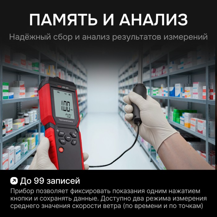 Термоанемометр RGK AM-40