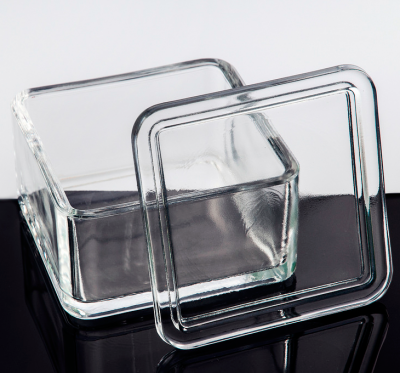 Емкость стеклянная для окраски препаратов 150х85х80 мм (под штатив-рамку на 60 стекол)