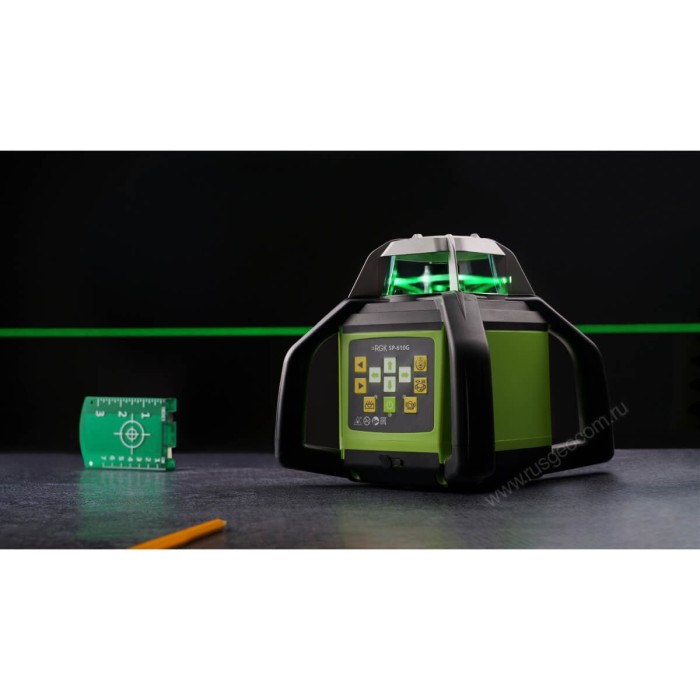 Ротационный нивелир RGK SP-610G с калибровкой