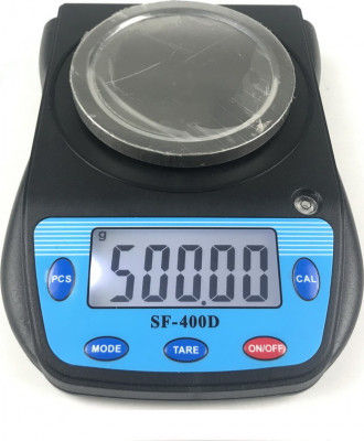 Весы электронные 500 г/0,01 г с уровнем (Kromatech SF-400D)