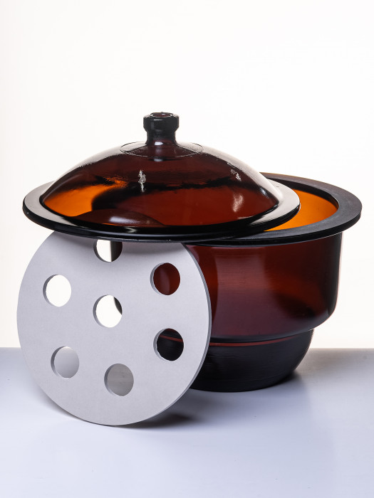 Эксикатор без крана 2-300 мм, темное стекло