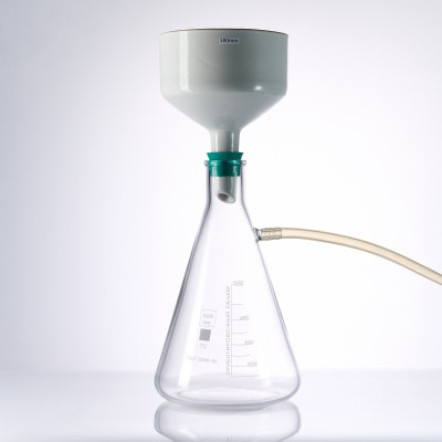 Набор для вакуумного фильтрования на 5000 мл (Бунзена 5000 мл, Бюхнера 180 мм, фильтр белая лента 18 см, трубка 2 метра 10 мм)