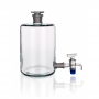Склянка-аспиратор с краном и пришлифованной пробкой (бутыль Вульфа) 1000 мл.