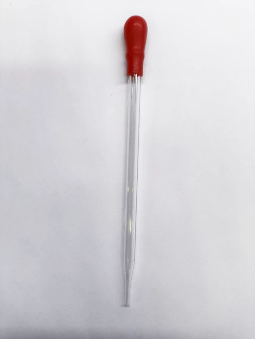 Пипетка-капельница 160мм прямая с резиновой грушей