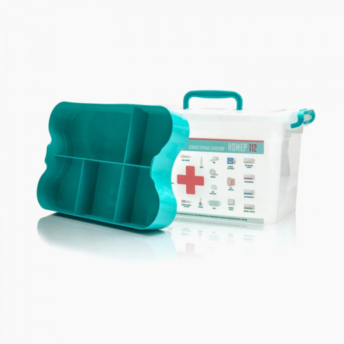 Контейнер для аптечки с вкладышем «Домашний доктор» 6,5 л.