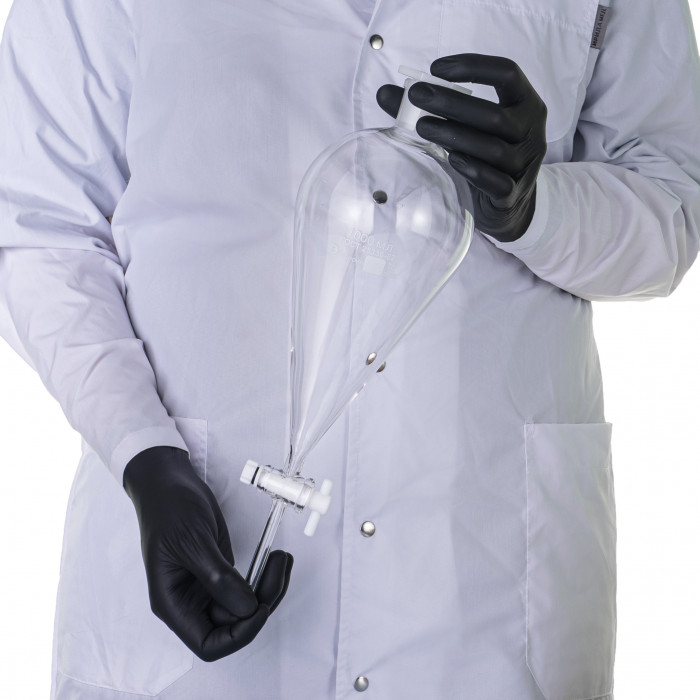 Воронка делительная грушевидная ВД-3-1000 ТС, PTFE кран, без делений