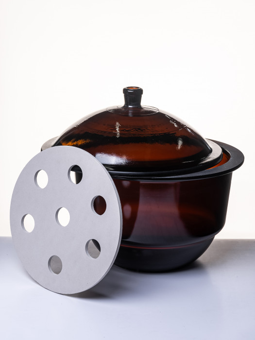 Эксикатор без крана 2-350 мм, темное стекло