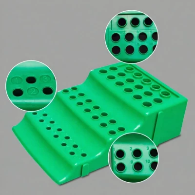 Штатив 3-х уровневый для микропробирок Эппендорфа 0,2 мл / 0,5 мл / 1,5 мл, 43 гнезда,  п/п, Aptaca