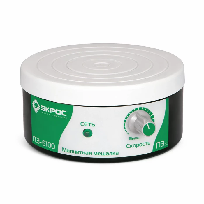 Магнитная мешалка 1000мл, 20-2000 об/мин, 2 Вт, ПЭ-6100 Экрос