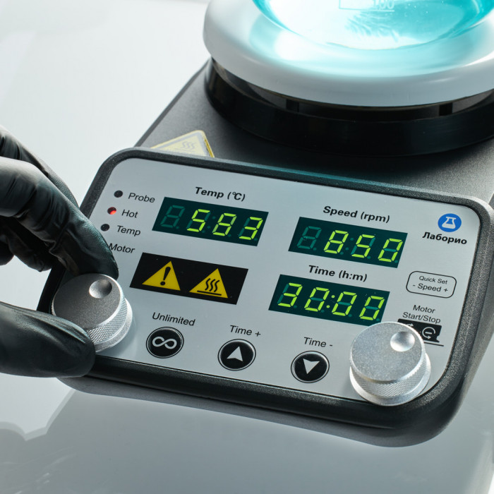 Магнитная мешалка с подогревом 20 л, Лаборио TP-350E+