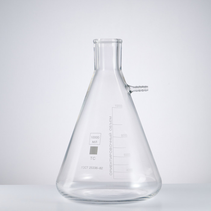 Набор для вакуумного фильтрования на 10000 мл (Бунзена 10000 мл, Бюхнера 250 мм, фильтровальная бумага 52 х 60 см, трубка 2 метра 12 мм)