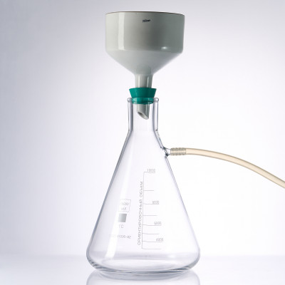 Набор для вакуумного фильтрования на 10000 мл (Бунзена 10000 мл, Бюхнера 200 мм, фильтровальная бумага 52 х 60 см, трубка 2 метра 12 мм)