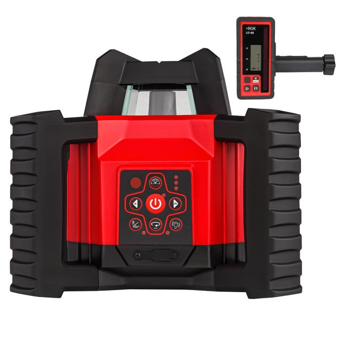 Комплект: ротационный нивелир RGK SP-312 с калибровкой + миллиметровый приёмник излучения RGK LD-88