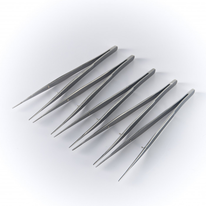 Пинцет прямой 125 мм (анатомические края)