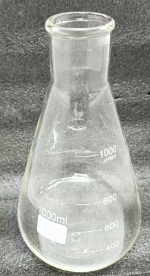 Колба коническая 1000 мл, стекло МКС-1000