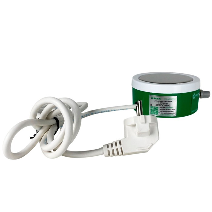 Магнитная мешалка с подогревом 1000мл, 200-2000 об/мин, до 100 градусов, ПЭ-6110 Экрос