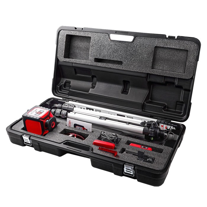 Комплект ротационного нивелира с элевационным штативом RGK SP-100 COMBO с калибровкой